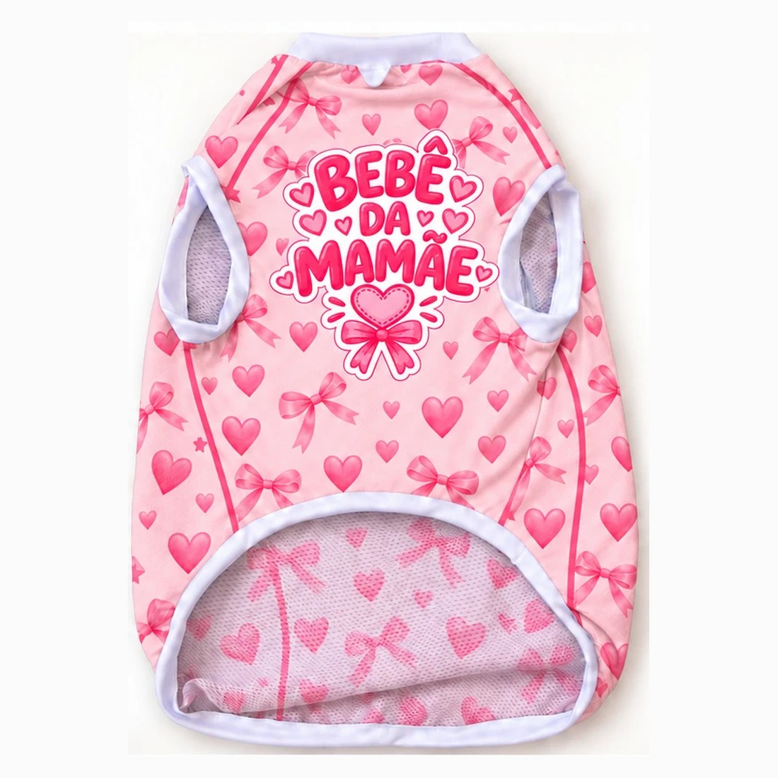 Peça real da Linha Bebê da Mamãe vista de frente